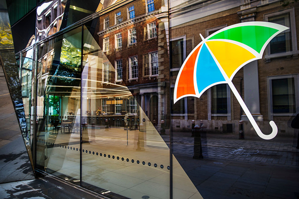 Legal and General logo in London, Getty