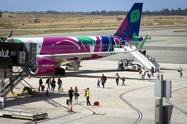 Wizz Air plane in Cyprus, Getty
