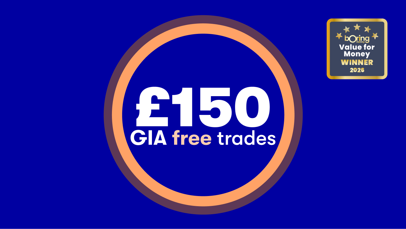£150 GIA (Trading Account) free trades offer