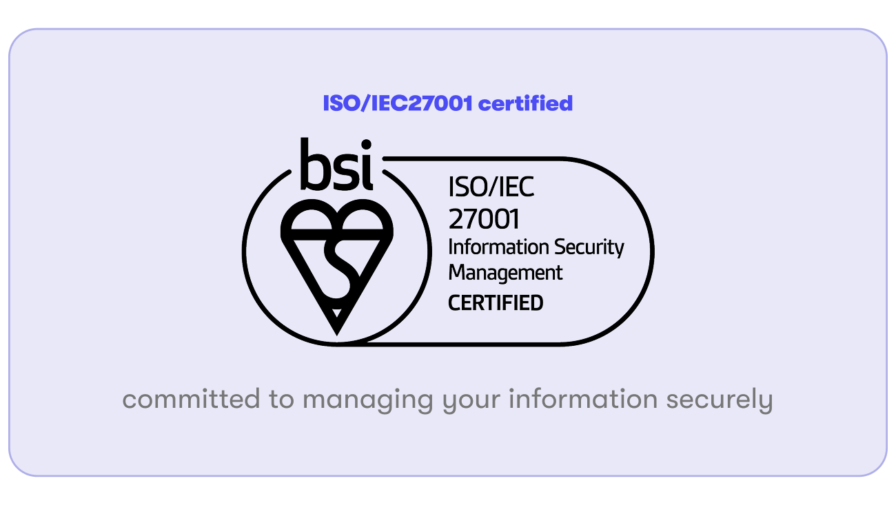 iso/iec27001 certified graphic
