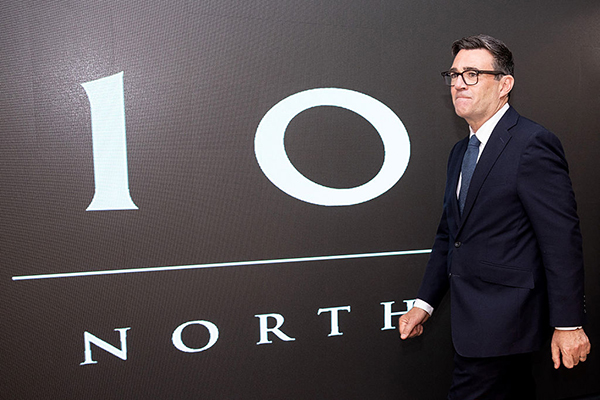 Andy Burnham outside No 10 North, Getty