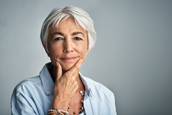 Woman thinking about the state pension
