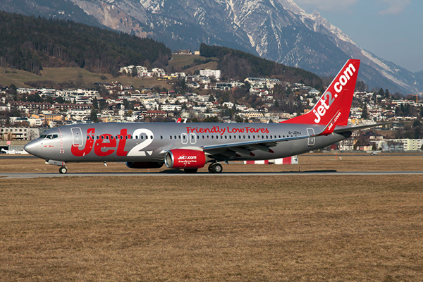 Jet2 plane at Austria, Getty
