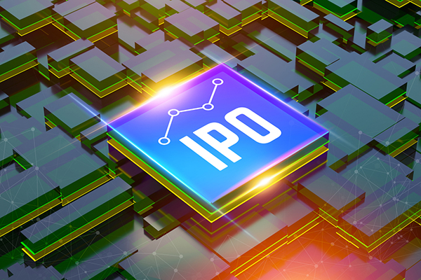 IPO sign illuminated