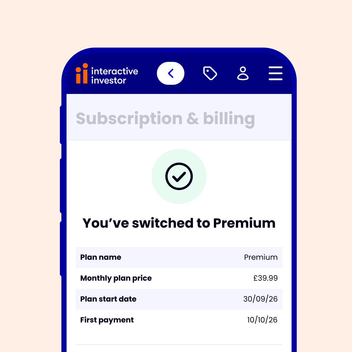 premium-upgrade-step-3-mobile-device-ui