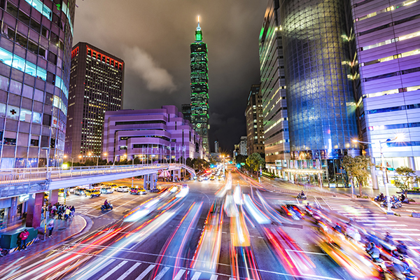 Taipei at night, Taiwan