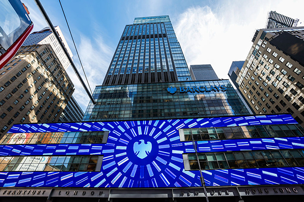 Barclays HQ in New York, Getty
