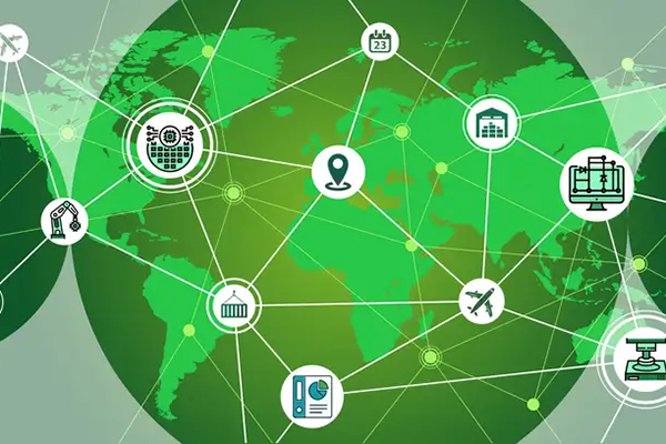 Emerging markets montage image of icons