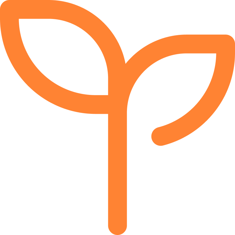 icon plant leaf sapling growth