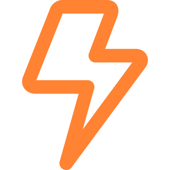 icon speed lightning bolt