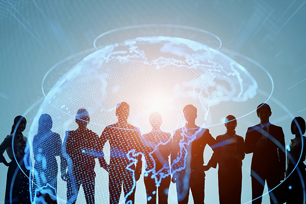 Fund managers in silhouette