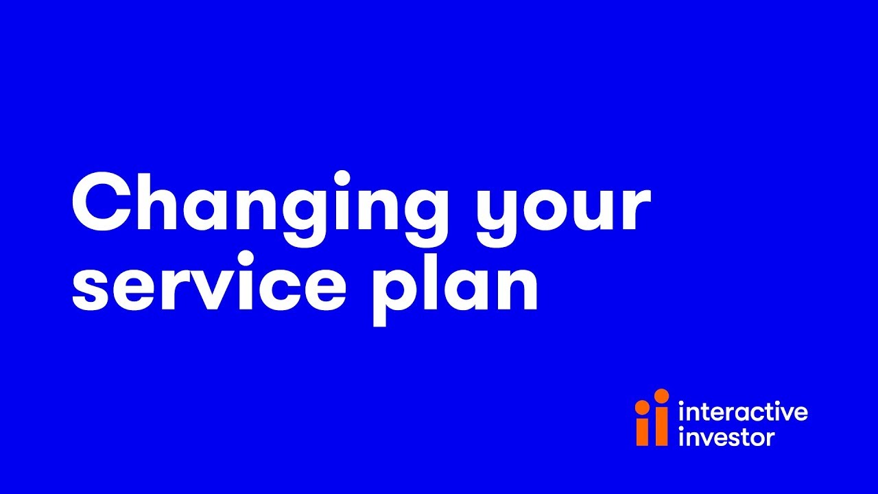 Help Video - Changing Service Plans